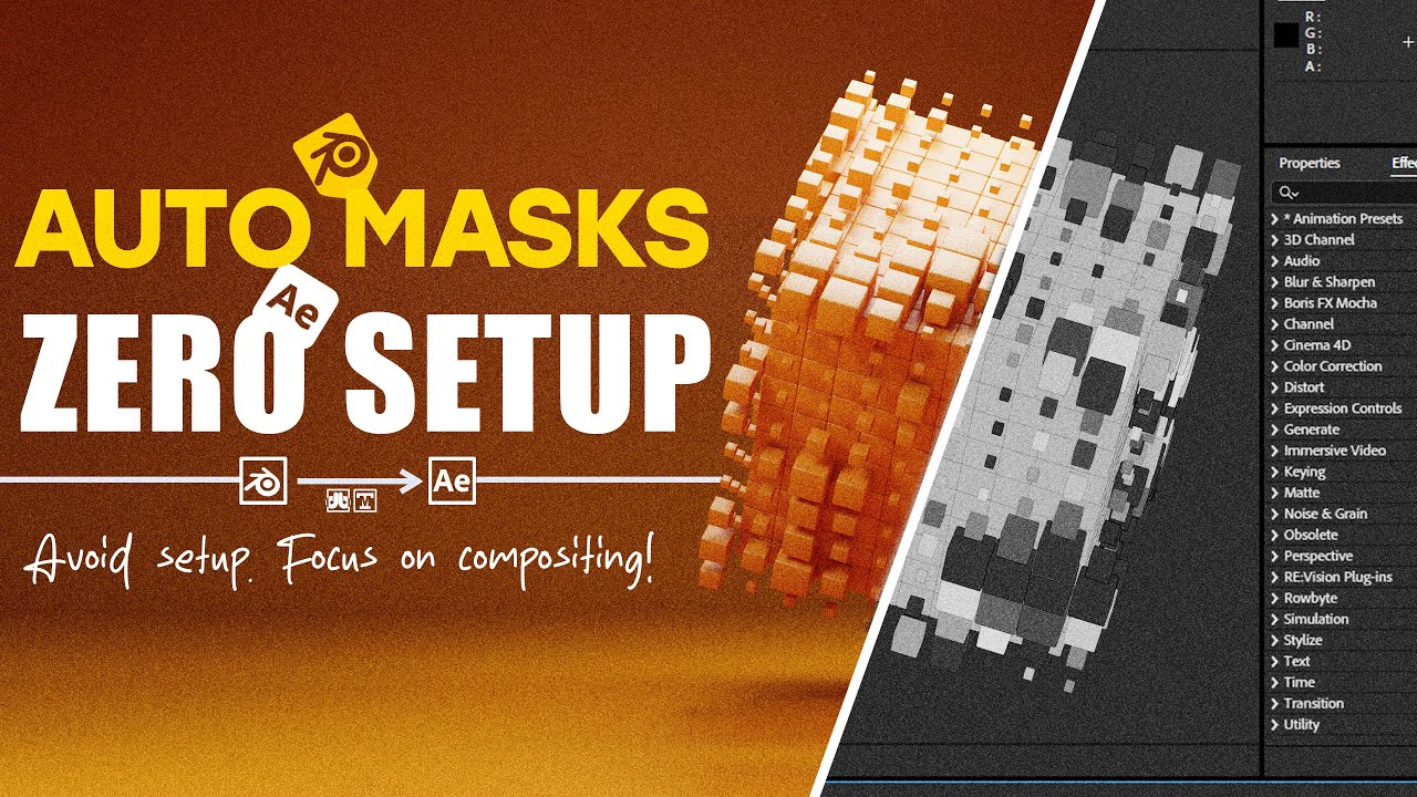 Never Manually Setup Masks from Blender to AE Again!