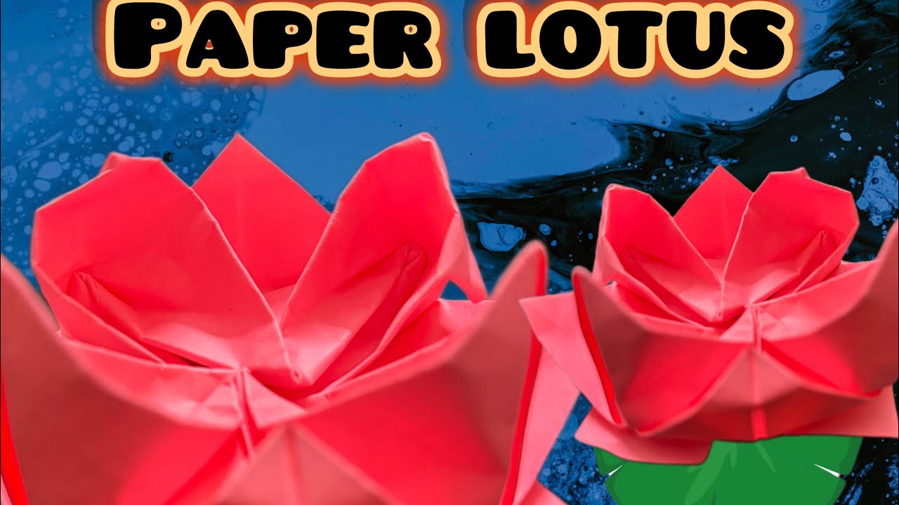 Easy Paper Lotus | Lotus Origami | How to Make Lotus with paper