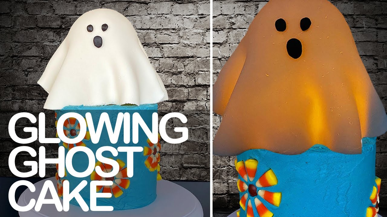 Dan Sheppard Makes a Glowing Ghost Cake for Halloween