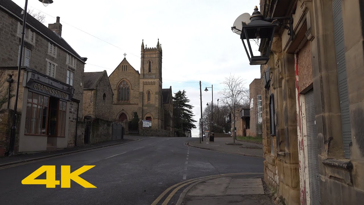 Wath upon Dearne Walk: Town Centre【4K】