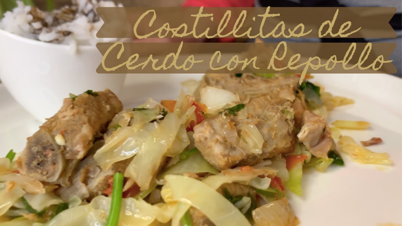 Costillitas de Cerdo con Repollo y Verdura - [Para Chuparse los Dedos][Economica]