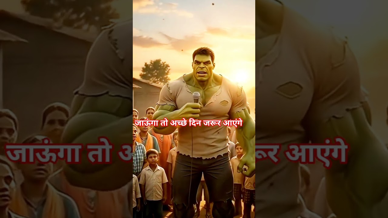 घमंड टूटता है जब जनता बोलती है 🔥 | Hulk Symbolic Short Filmजब सच्चाई बोलती है, ताकत झुक जाती है ✊⚖️