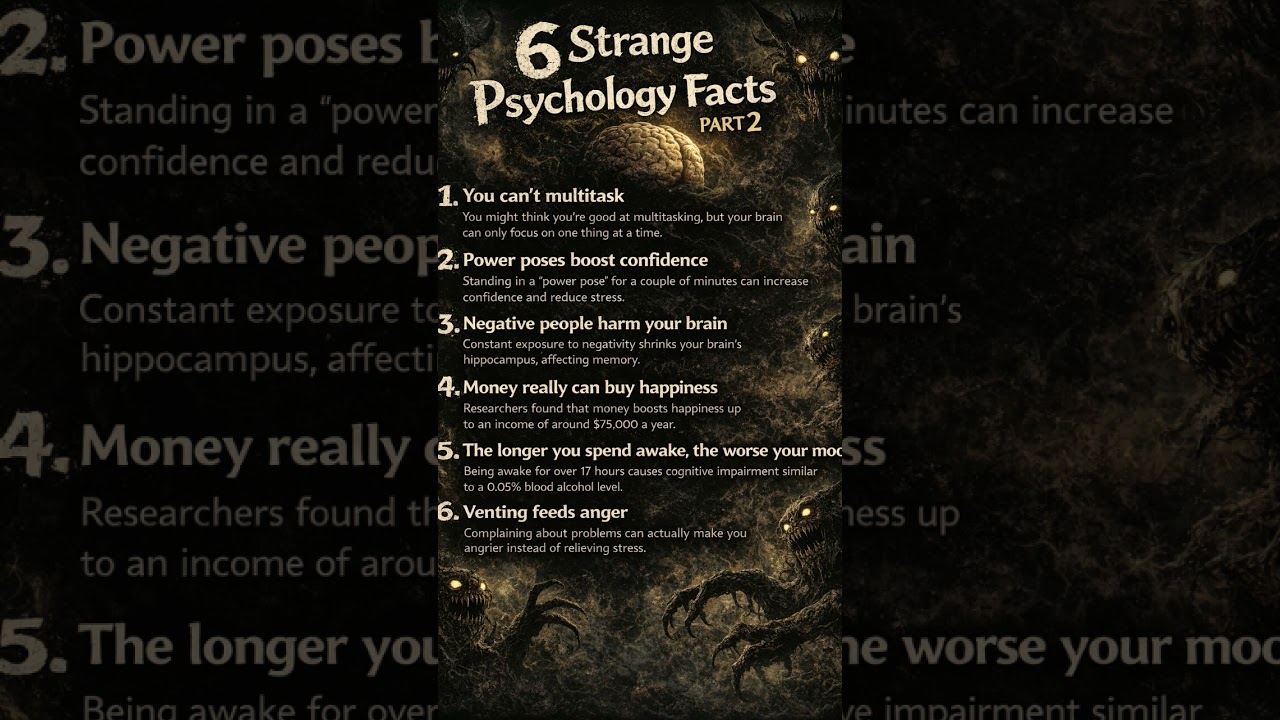 6 Strange Psychology Facts (Part 2) – Your Brain Is Scarier Than You Think