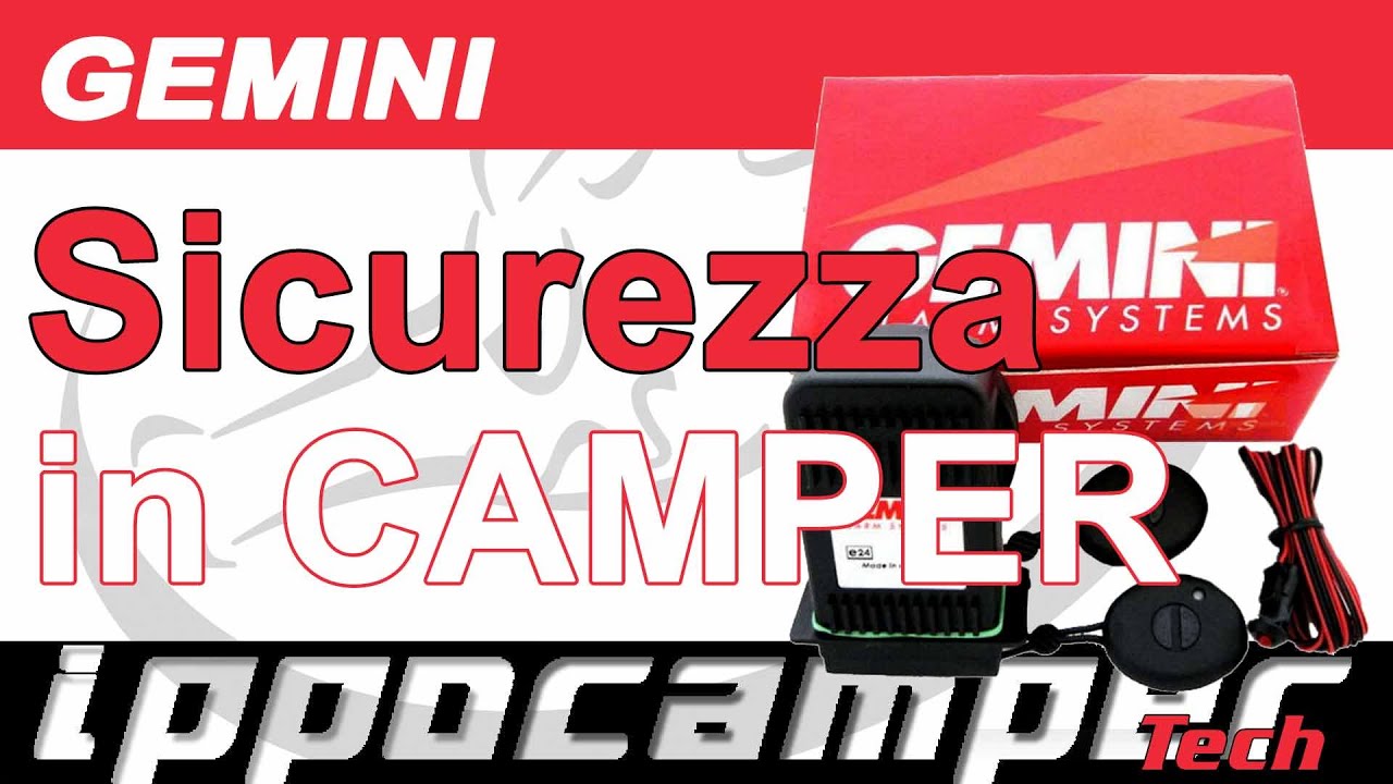 Sicurezza in camper con l'allarme Gemini