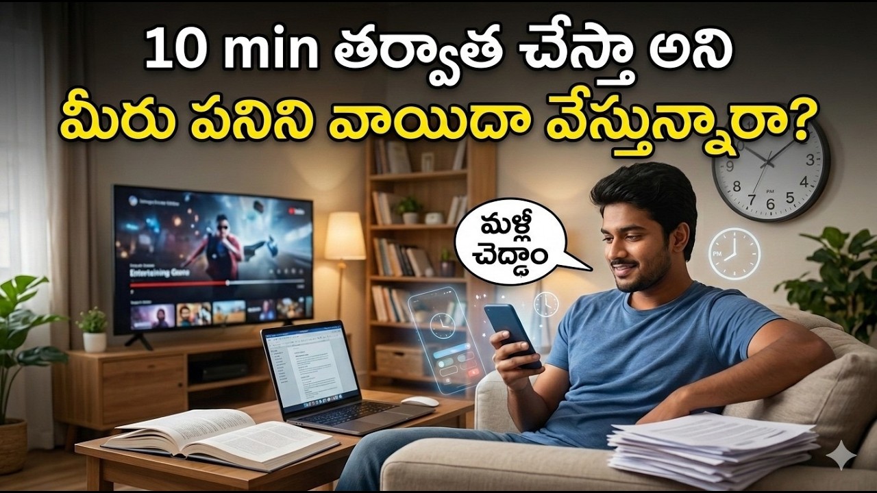 Procastination-Laziness కాదు-రేపటి నుండి స్టార్ట్ చేస్తా...