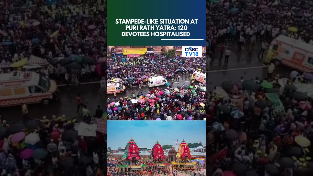 Puri Rath Yatra Crowd Chaos: 120 Hospitalised, One Reportedly Dead | Jagannath Rath Yatra | N18S