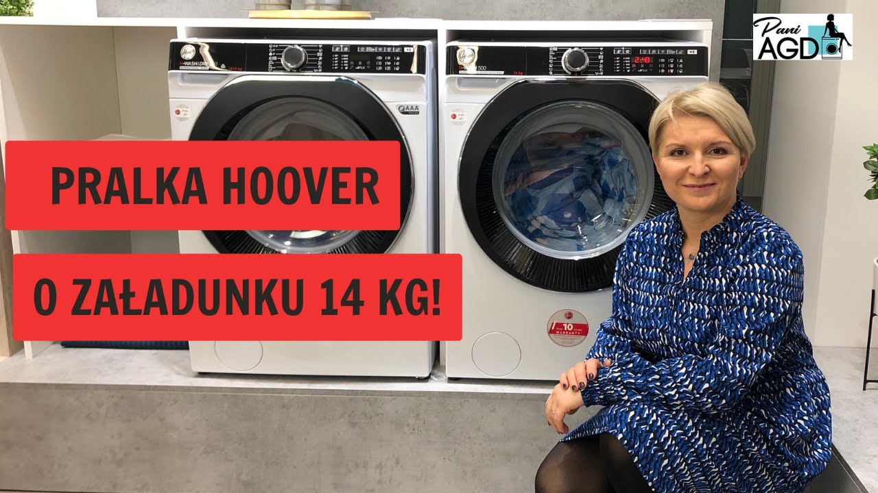 Pralka o największym załadunku na rynku 14 kg -Hoover HWP 414AMBC/1-S