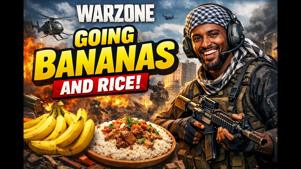 🔴Warzone but We're Going Bananas & Rice 🍌🍚