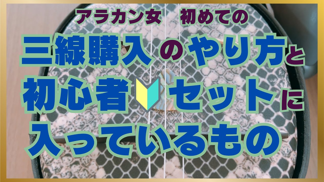 三線購入のやり方（プロセス）と初心者セットの中身