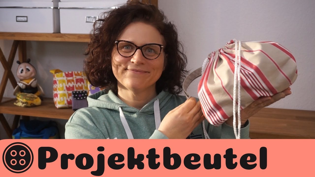 Projektbeutel nähen / Project Bag / kostenloses Schnittmuster