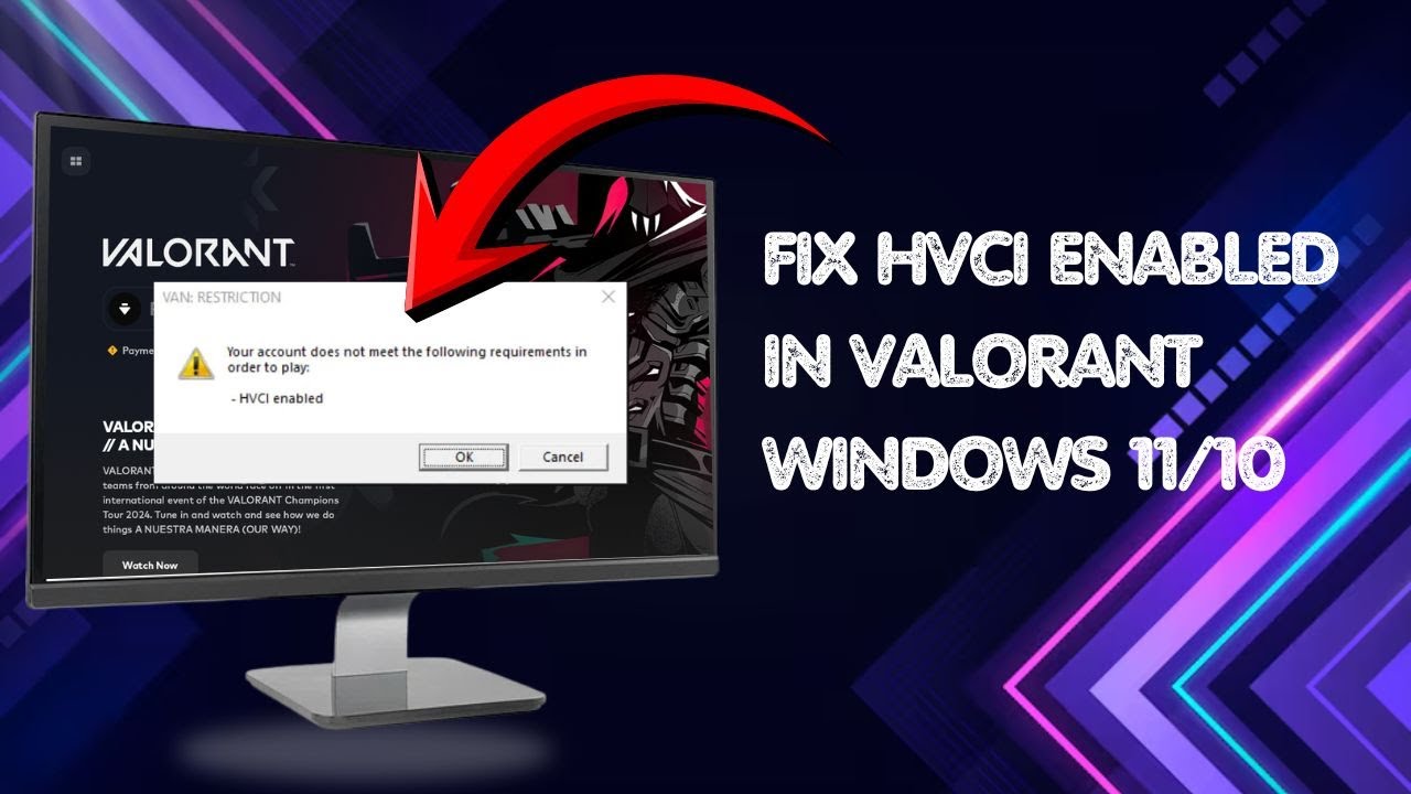 Fix HVCI Enabled in Valorant on Windows 11/10 | Valorant HVCI Error Solved
