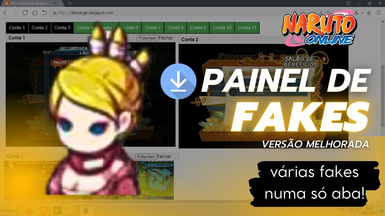 Baixe de GRAÇA o novo Launcher de Fakes - Naruto Online