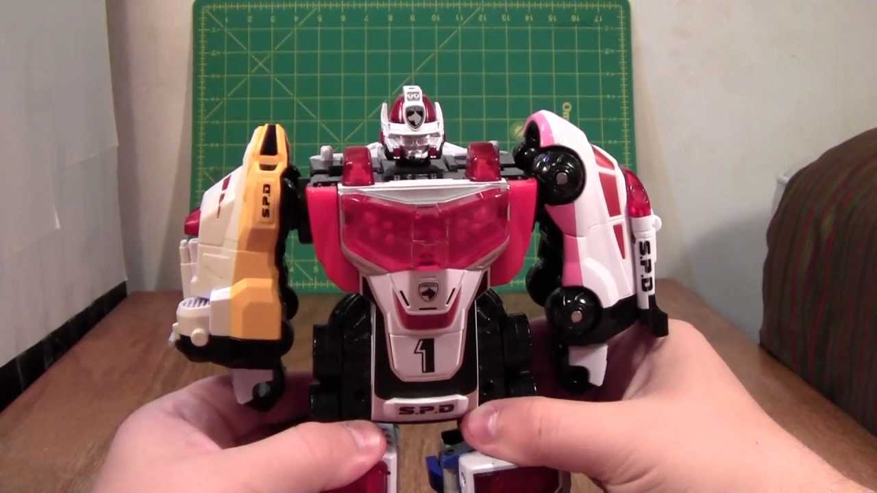 Power Rangers SPD Delta Squad Megazord Review (Tokusou Sentai Dekaranger Robo Toy)