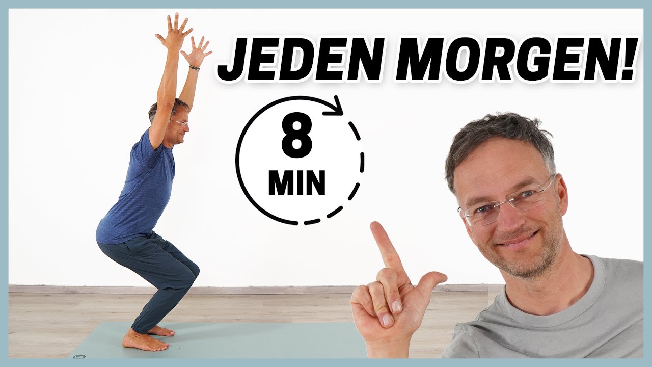 YOGA Routine am MORGEN - 8 Minuten zum Mitmachen