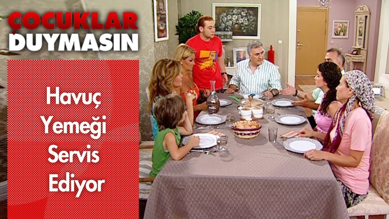 Havuç yemeği servis ediyor - Çocuklar Duymasın