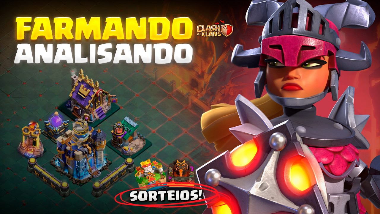 FARMANDO + ANALISANDO VILAS com DICAS | CLASH OF CLANS (SORTEIOS)