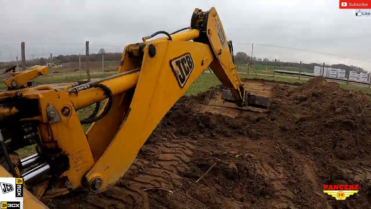 JCB 3CX w akcji # 249T Zdjęcie humusu Kurzawa w Timelaps