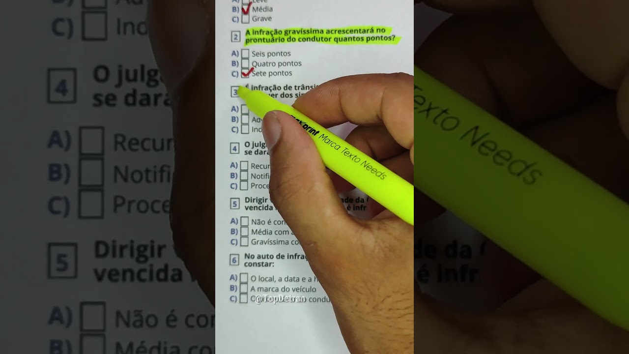 Simulado do DETRAN, como passar na prova do DETRAN 2026 