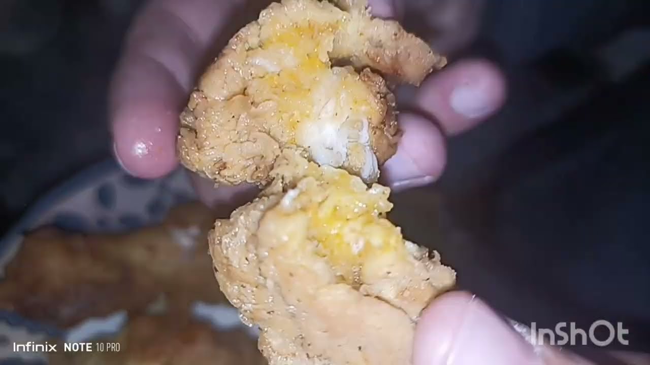 Crispy fried chicken 🍗🍠Crispy on the outside, juicy on the inside