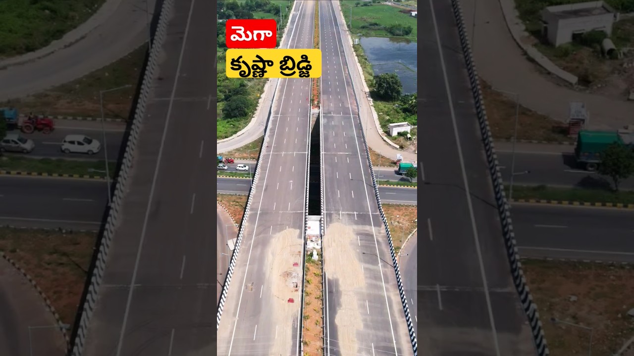 Krishna River New Bridge Latest Drone Shots