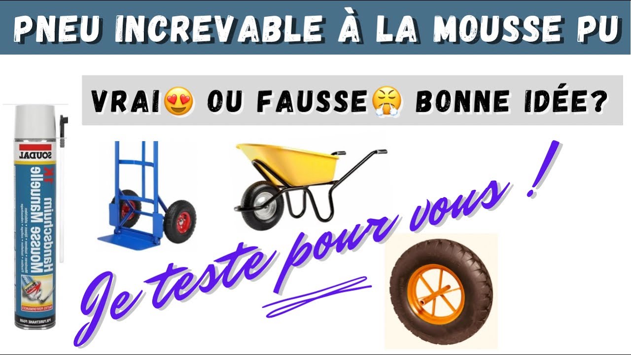 Pneus increvables remplis à la mousse PU 🤯