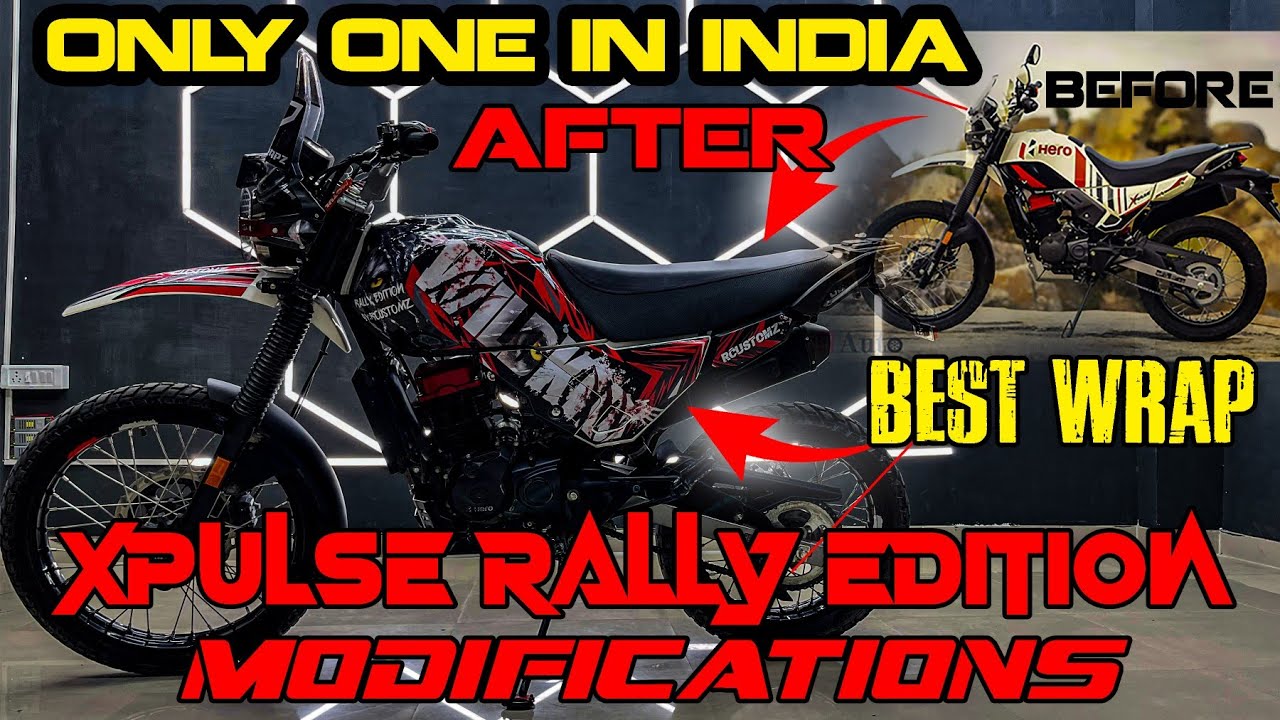 Hero Xpulse Rally Edition Modifications Only One in india Custom Wrap and accessories you must have
