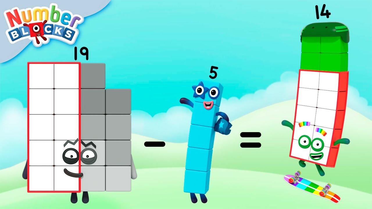 APRENDA A SUBTRAIR | 123 Matemática Divertida para Crianças | Numberblocks em Português Brasil