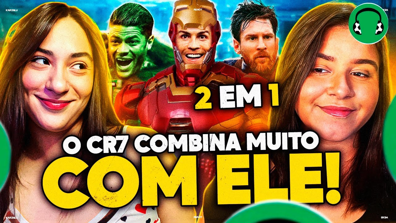2 EM 1 FUTPARÓDIAS - E SE OS JOGADORES FOSSEM SUPER-HERÓIS E SUPER-VILÕES? | KARINLU REACT