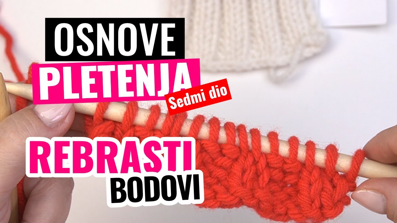 Rebrasti bodovi 2-2, 1-1 - Rib Stitches 2-2, 1-1