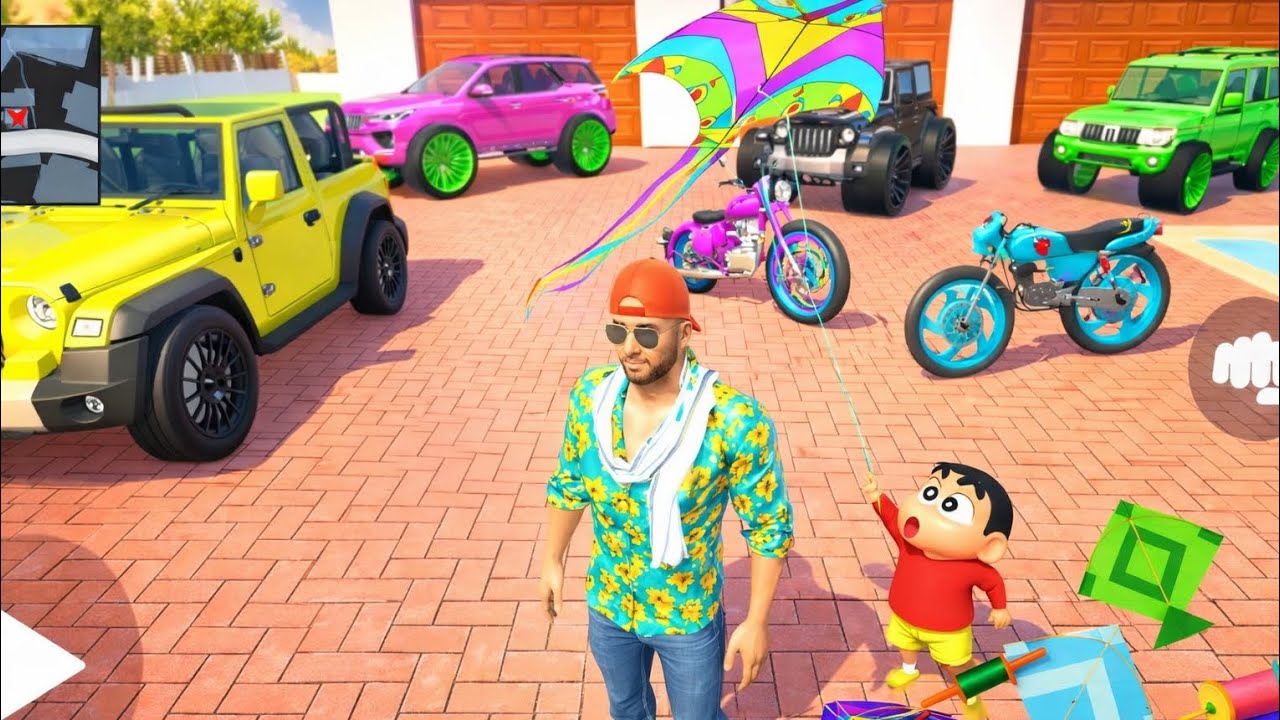 💥Jack and shinchan play railway station outside 🤩Indian thept aura simulator🎮 