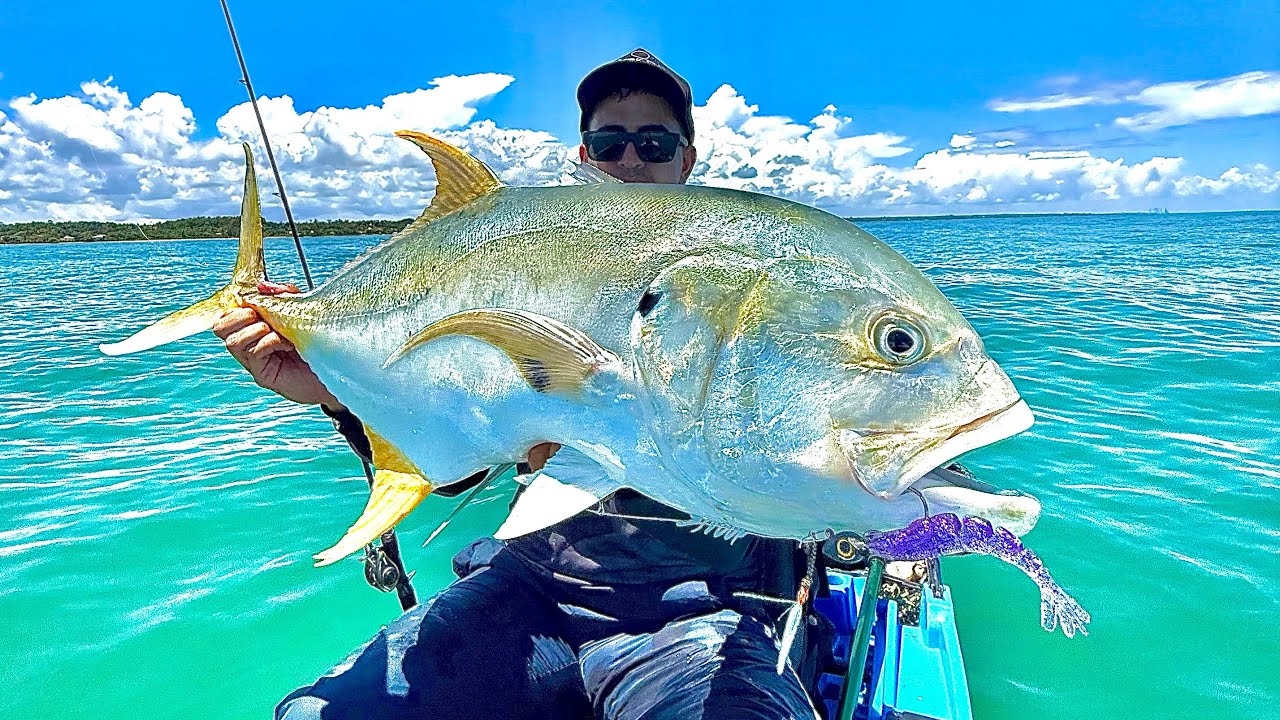 PEGAMOS PEIXES GIGANTES NO CAIAQUE APÓS NAVEGAR 20KM! Eles estavam ENLOUQUECIDOS! 