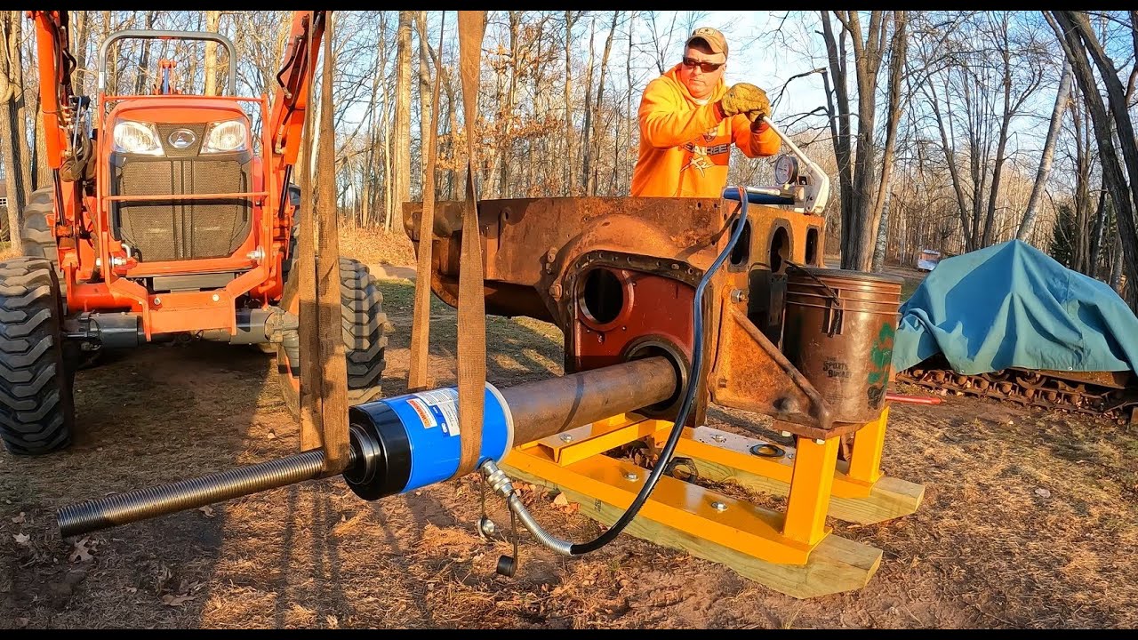 Сборка 50-тонного съёмника для снятия мёртвых осей Caterpillar RD-6! #2H1768 Эпизод 21