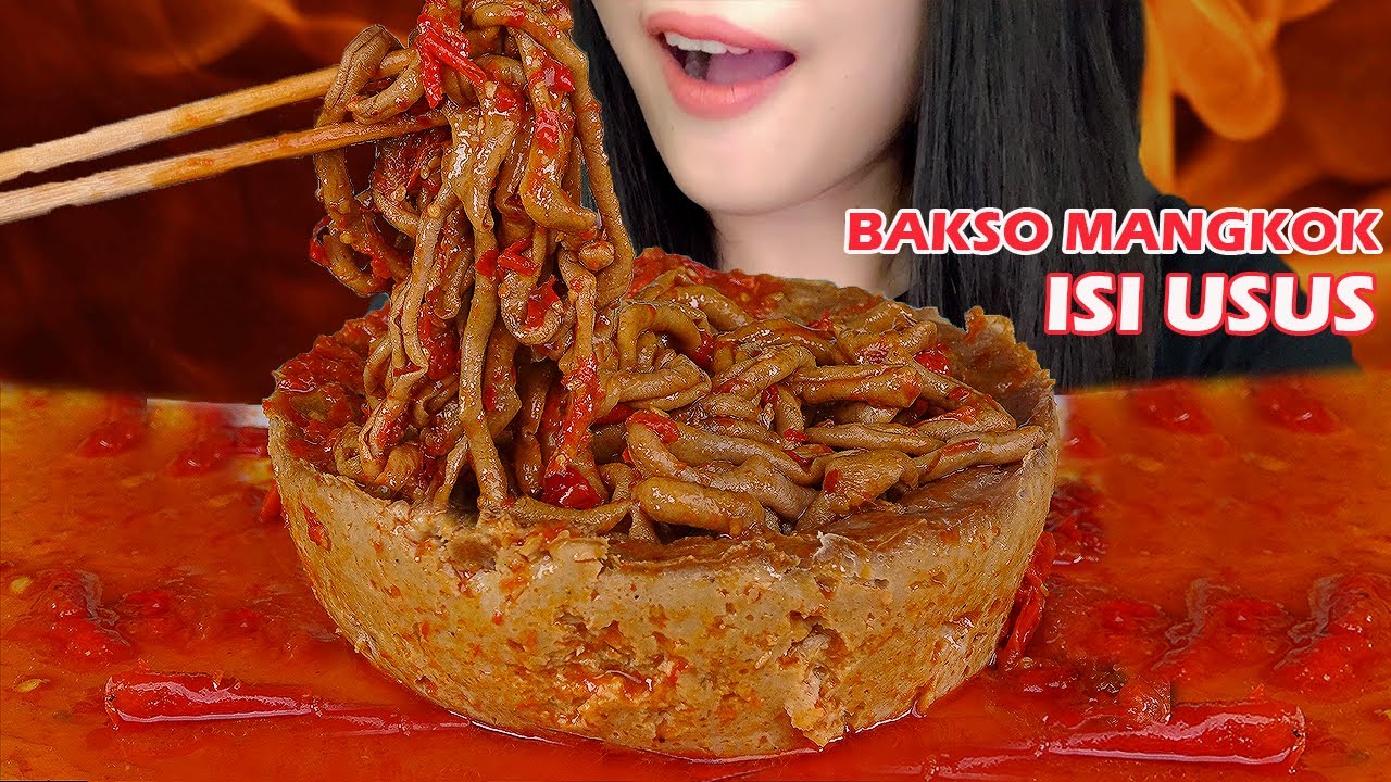 JANGAN DI COBA‼️ASMR BAKSO MANGKOK ISI USUS SAMBEL MERCON | ASMR INDONESIA