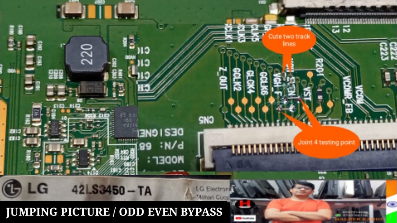 How To Bypass ODD EVEN In LG LED TV/LG LED TV Jumping Picture #lg led#bypass #odd even