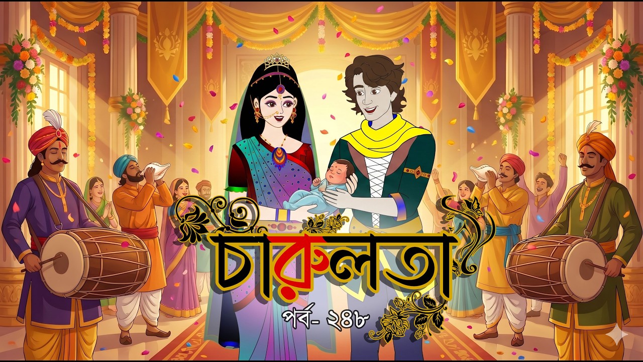 চারুলতা  (পর্ব 248) । Bangla cartoon। Bangla fairytales। Thakumar jhuli। Rupkothar golpo