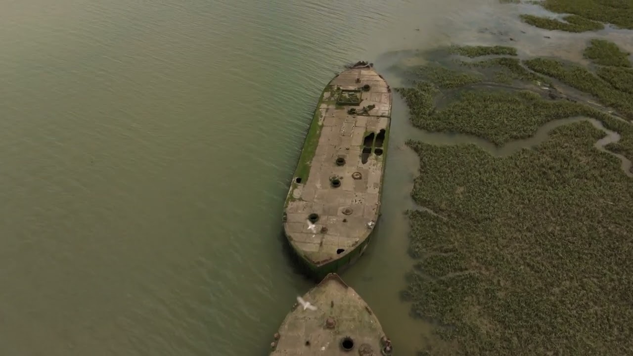 The Strand, Hoo Fort & Shipwrecks | Aerial Views of the Medway Estuary