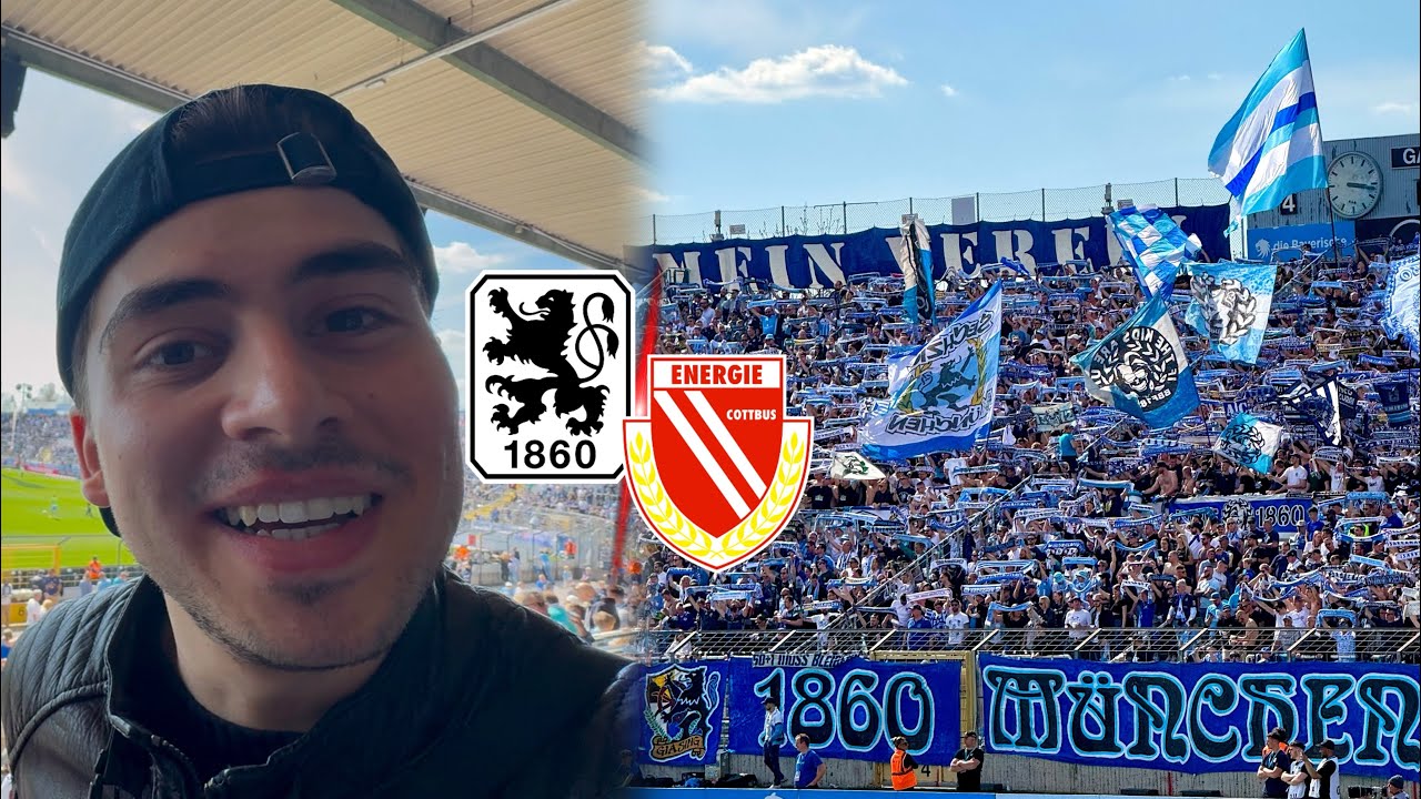 Die Löwen marschieren🦁⚪️🔵 +UNGLAUBLICHE STIMMUNG🔥| TSV 1860 MÜNCHEN vs ENERGIE COTTBUS | Stadionvlog