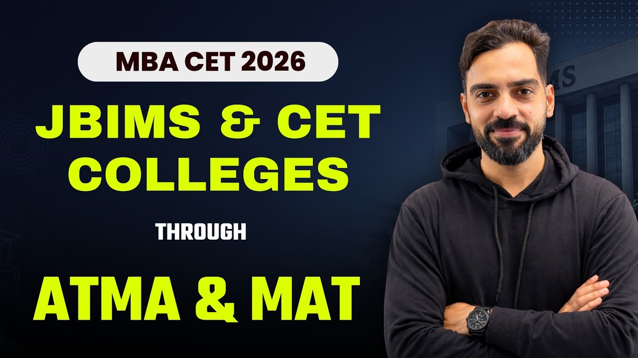 JBIMS & Top CET Colleges Through ATMA & MAT | MBA CET 2026