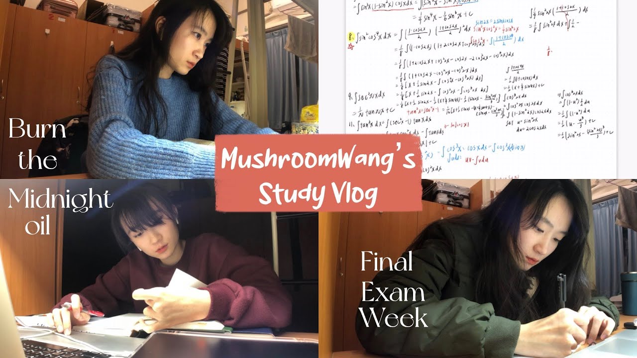 清華Study Vlog#12 | 大四期末地獄週📝分享微積分讀書方法📚 | MushroomWang🍄