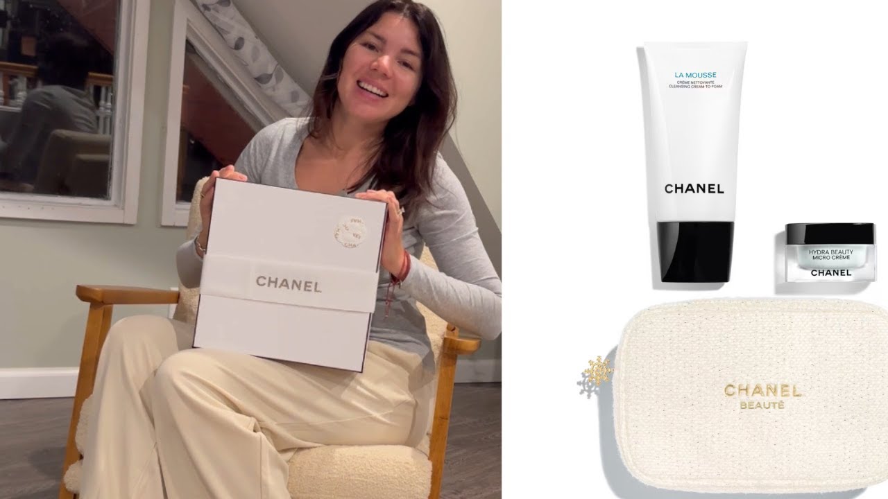 CHANEL viral HOLIDAY BEAUTY POUCH set. Unboxing and review.