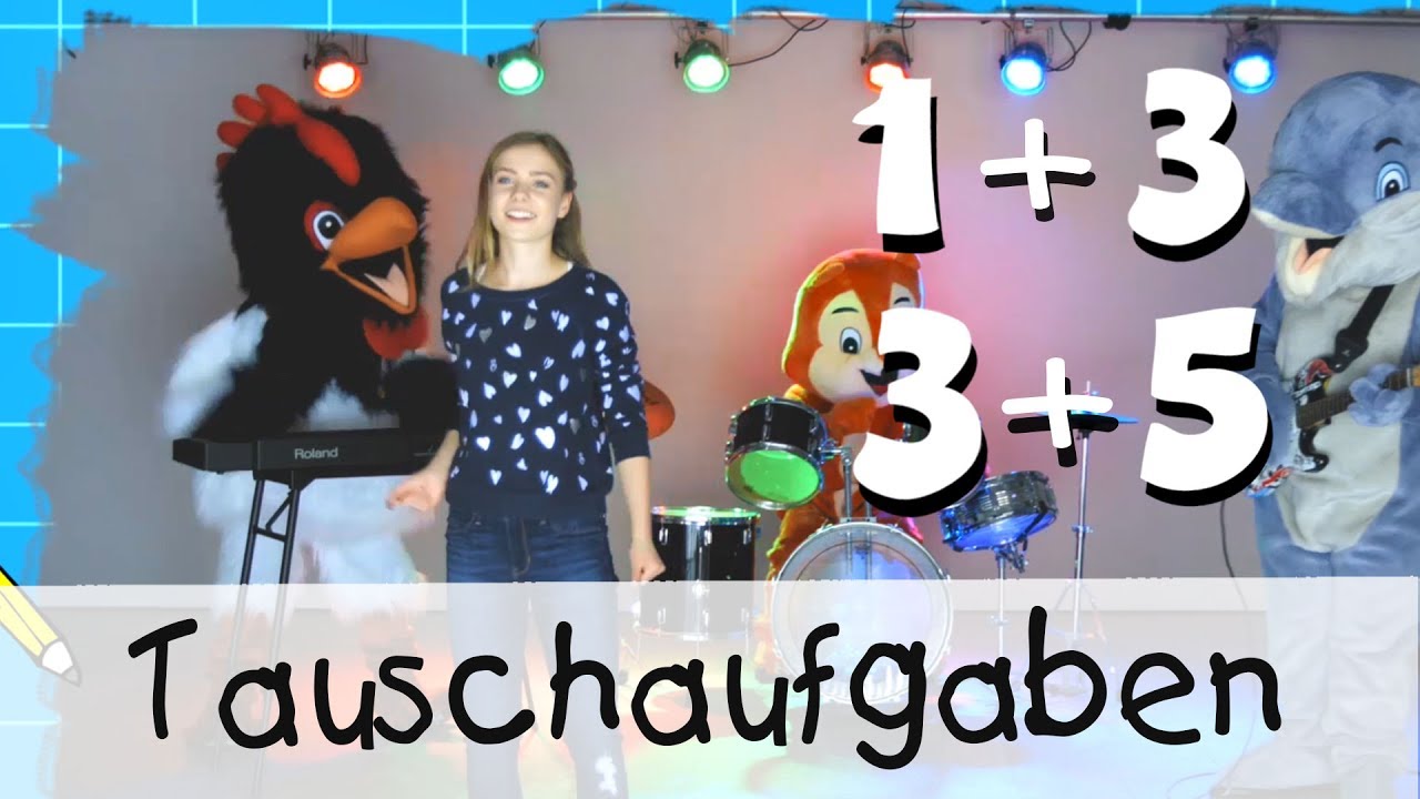 🐶 Tauschaufgaben - Mathe Lernlieder mit Marie Wegener || Kinderlieder