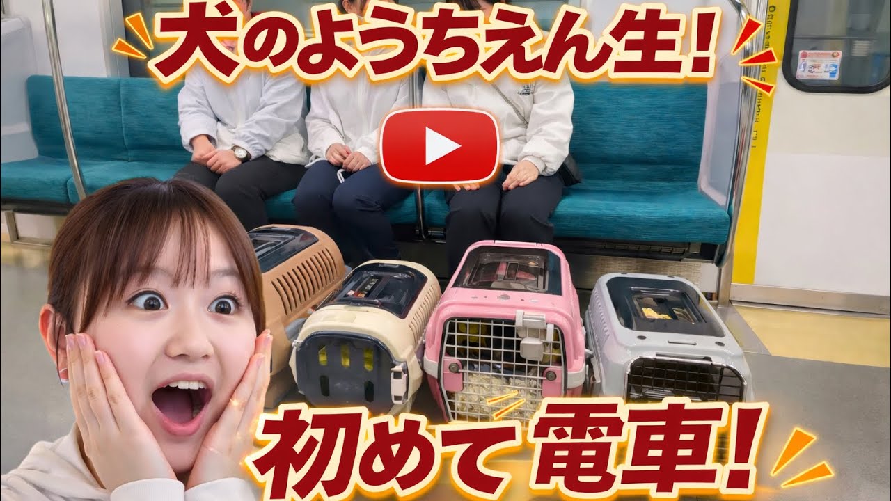  【感動】初めての電車移動！犬のようちえん生たちがTX（つくばエクスプレス）に挑戦してみた結果…