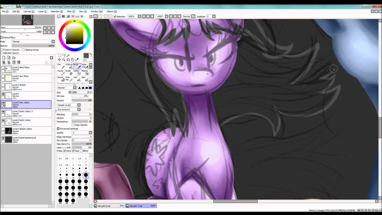 mlp:fim guardians of harmony speedpaint!
