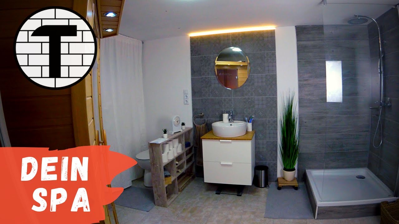 Dusche 🚿 im Keller selbst bauen, gestresst? Bau dir dein Spa 🏖️