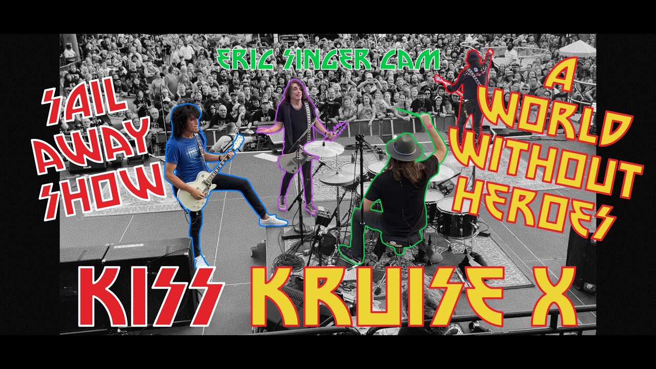 KISS - A World Without Heroes - KISS Kruise X, Sail Away Show (Backstage, Eric Singer Drum Cam)