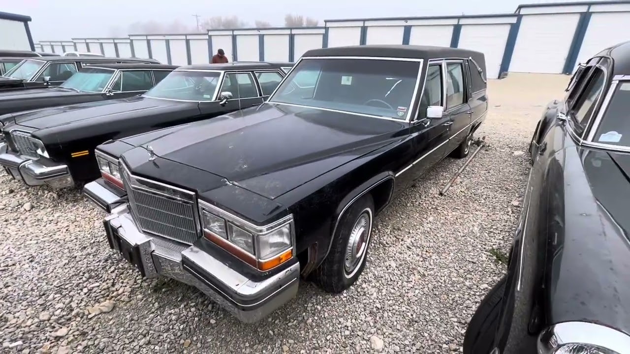 1982 #Superior #cadillac #landau #hearse #abandoned by Buescher Memorial #FH for over 15 years #pcs 