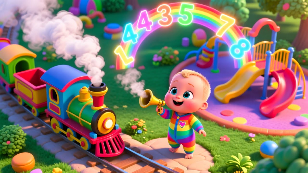 Rainbow Train ABC Adventure 🚂🌈 Fun Alphabet Song for Kids | Learn ABC Letters