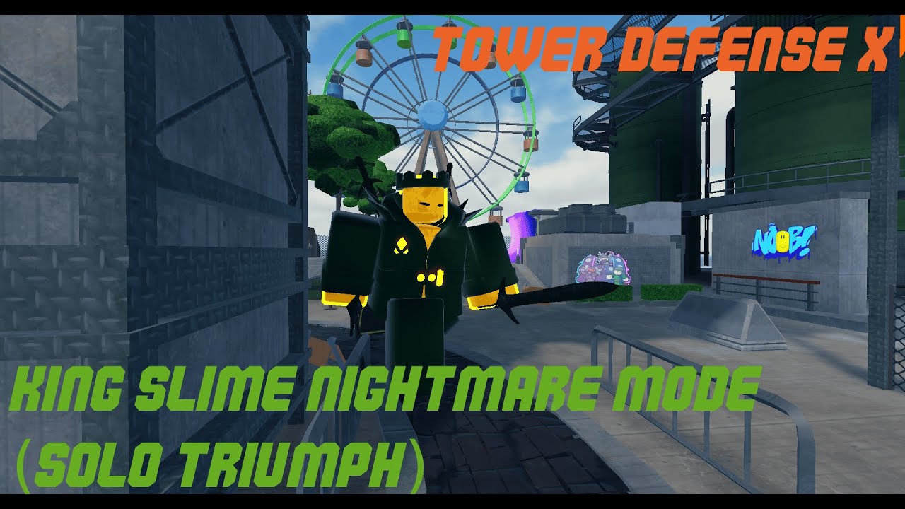 Tower defense X. King Slime nightmare mode (solo triumph)