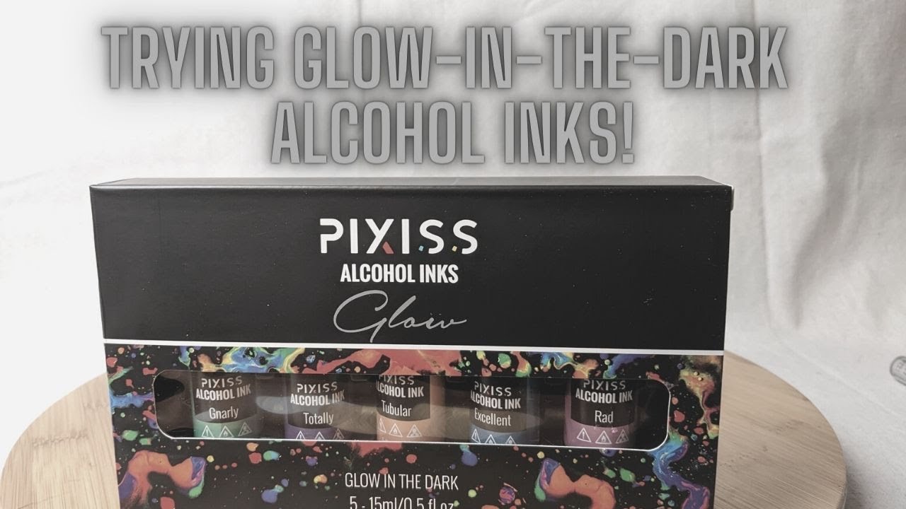 Trying Glow-in-the-Dark Alcohol Inks!!