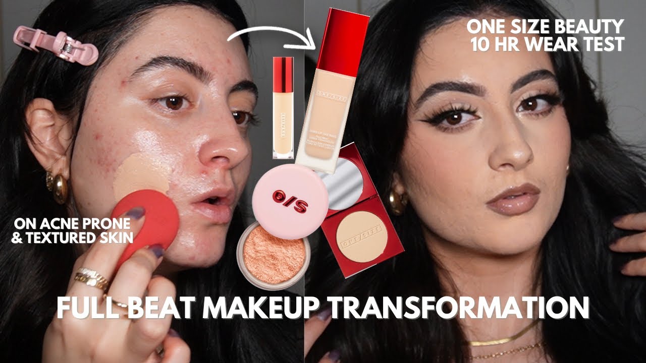 “Latina Makeup” Full BEAT Makeup on Acne/Textured Skin + ONE/SIZE Makeup 12 Hr Wear Test